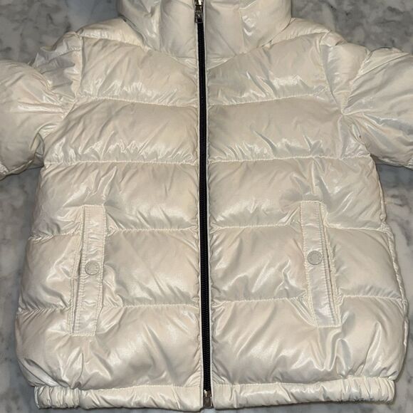 MONCLER WHITE UNISEX HOODED DOWN JACKET 3Y - Picture 10 of 17